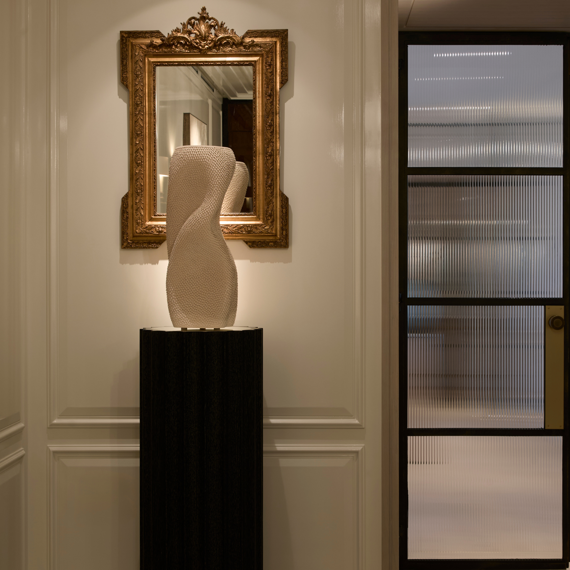 Consider furniture, lighting and artwork alongside your panelling